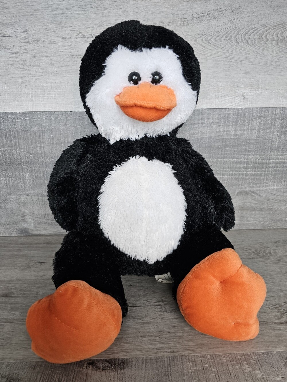Kellytoy Black White Penguin Plush Soft Huggable Stuffed Animal Toy 12"